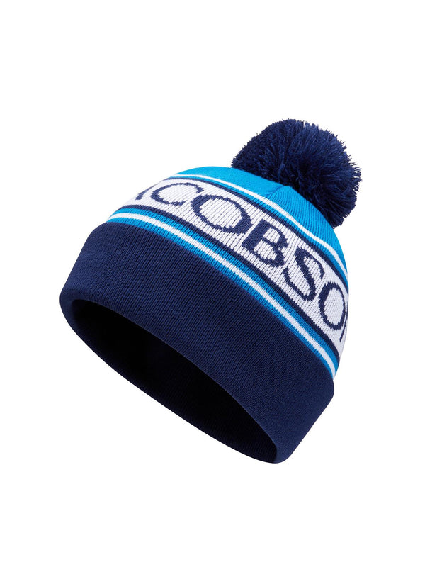 Gillies Knitted Hat- Cobalt/Navy- Oscar Jacobson Golf