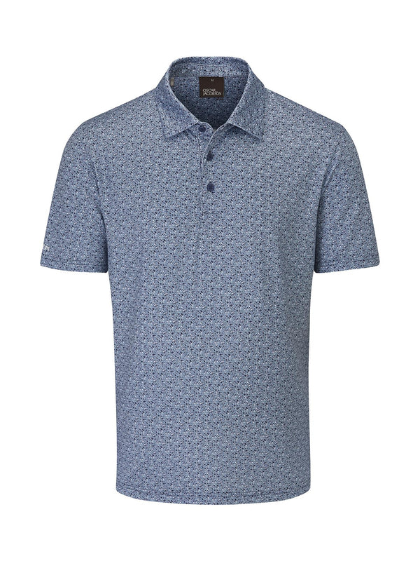Northcote Polo Shirt- Mandarin / Small-Mandarin / Medium-Mandarin / Large-Mandarin / X-Large-Mandarin / XX-Large-Skyway / Small-Skyway / Medium-Skyway / Large-Skyway / X-Large-Skyway / XX-Large- Oscar Jacobson Golf