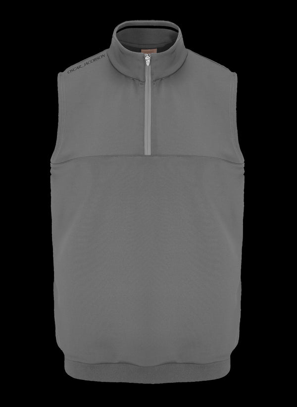 Westland Sleeveless Quarter Zip Pullover- Pineneedle / Small- Oscar Jacobson Golf