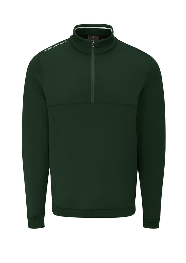 Westland Quarter Zip Pullover- Pineneedle / Medium- Oscar Jacobson Golf