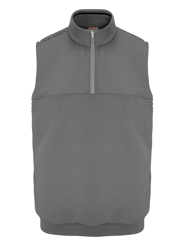 Westland Sleeveless Quarter Zip Pullover- Pineneedle / Small- Oscar Jacobson Golf