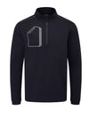 Hastings Quarter Zip Top- Black / Pewter / XX-Large- Oscar Jacobson Golf