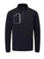 Hastings Quarter Zip Top- Black / Pewter / XX-Large- Oscar Jacobson Golf