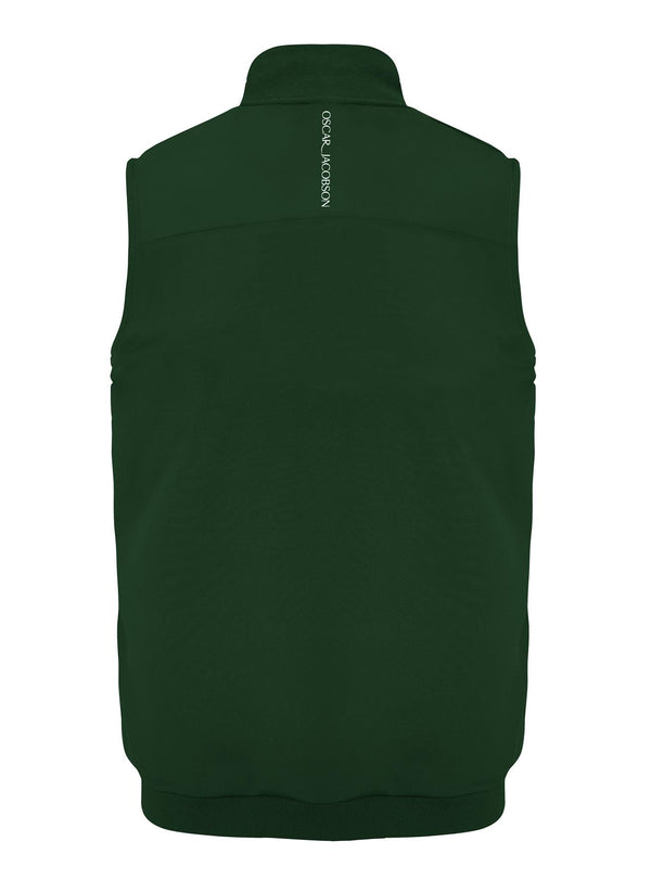 Westland Sleeveless Quarter Zip Pullover- Pineneedle / Small- Oscar Jacobson Golf