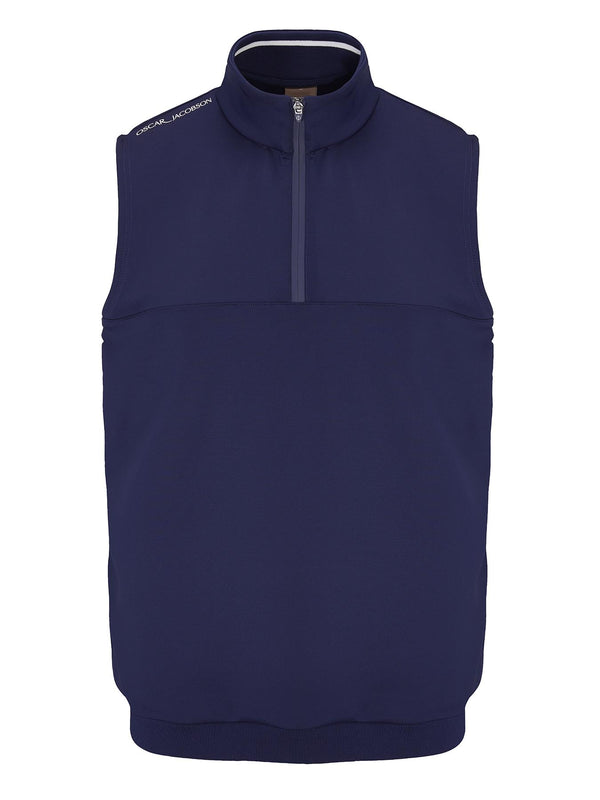 Westland Sleeveless Quarter Zip Pullover- Pineneedle / Small- Oscar Jacobson Golf