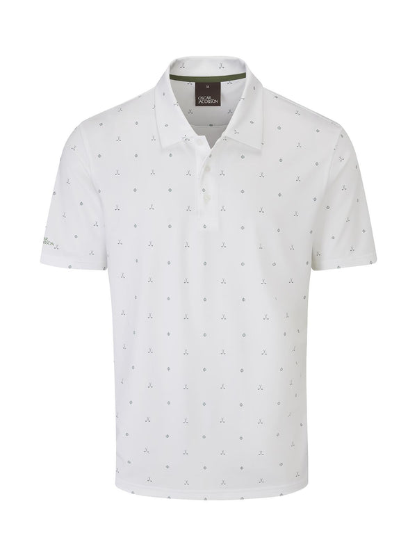 Burrows Polo Shirt- White / XX-Large- Oscar Jacobson Golf