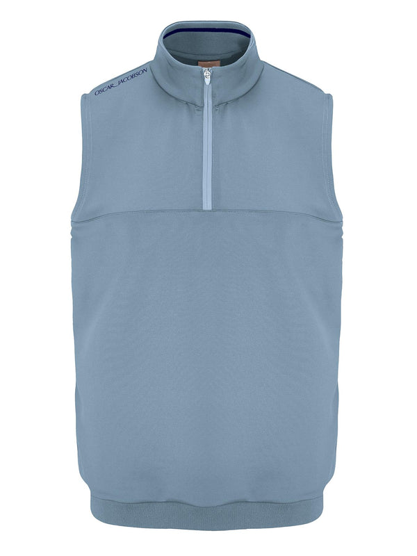 Westland Sleeveless Quarter Zip Pullover- Pineneedle / Small- Oscar Jacobson Golf