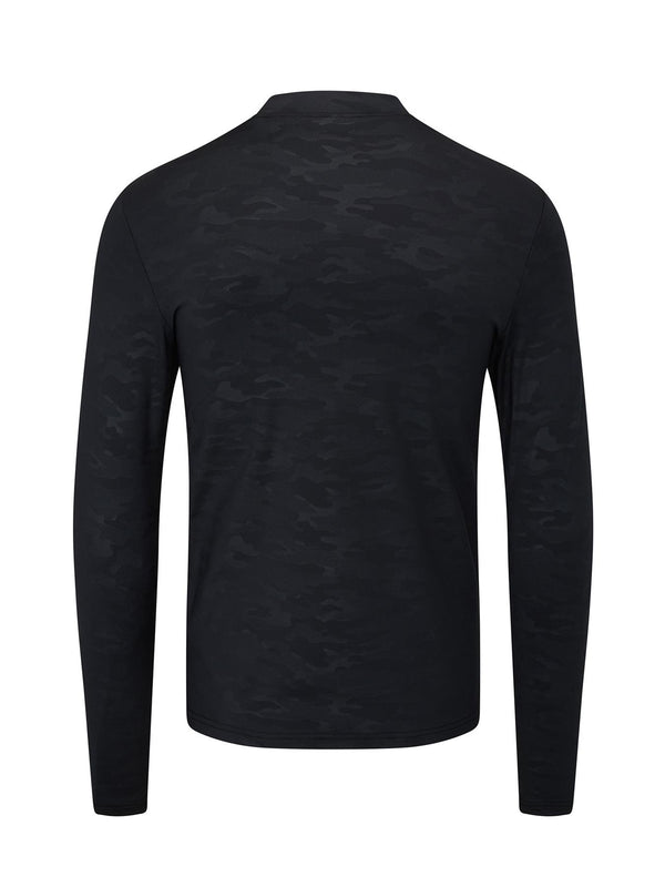 Hampton Debossed Camo Compression Base Layer- White / Small- Oscar Jacobson Golf