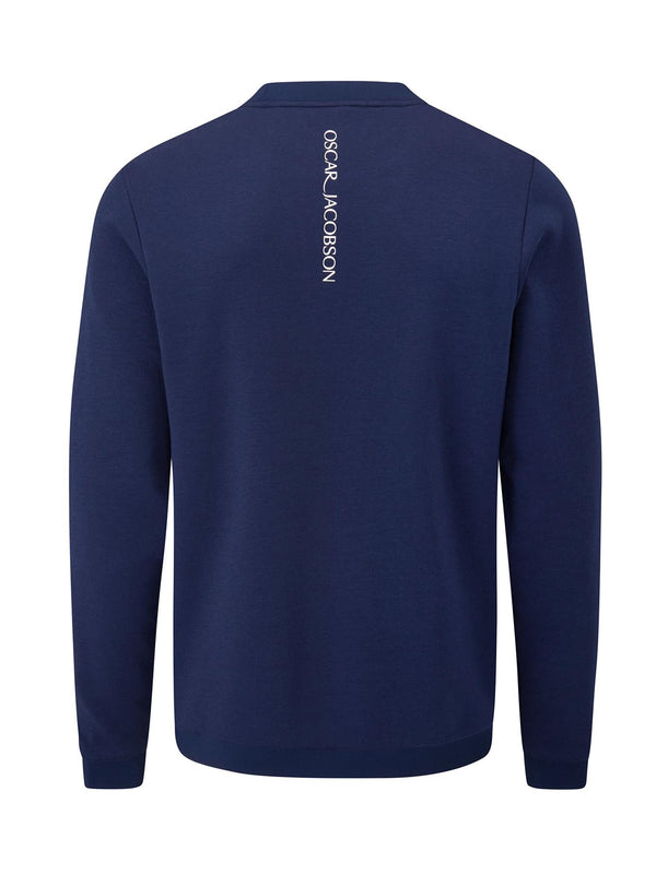 Johnstone Tour Crew Neck Pullover- Pineneedle / Small- Oscar Jacobson Golf