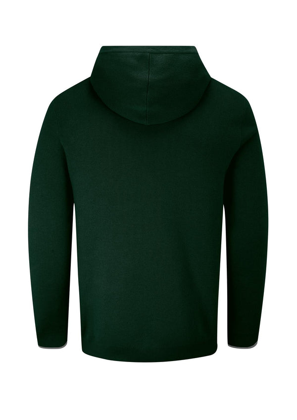 Kennedy Lightweight Knitted Hoodie- Pineneedle / Small- Oscar Jacobson Golf