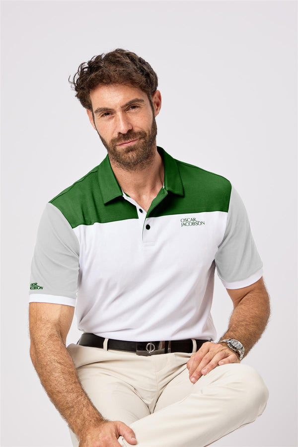 Adelaide Polo Shirt- Lavender-Navy / Small-Lavender-Navy / Medium-Lavender-Navy / Large-Lavender-Navy / X-Large-Lavender-Navy / XX-Large- Oscar Jacobson Golf