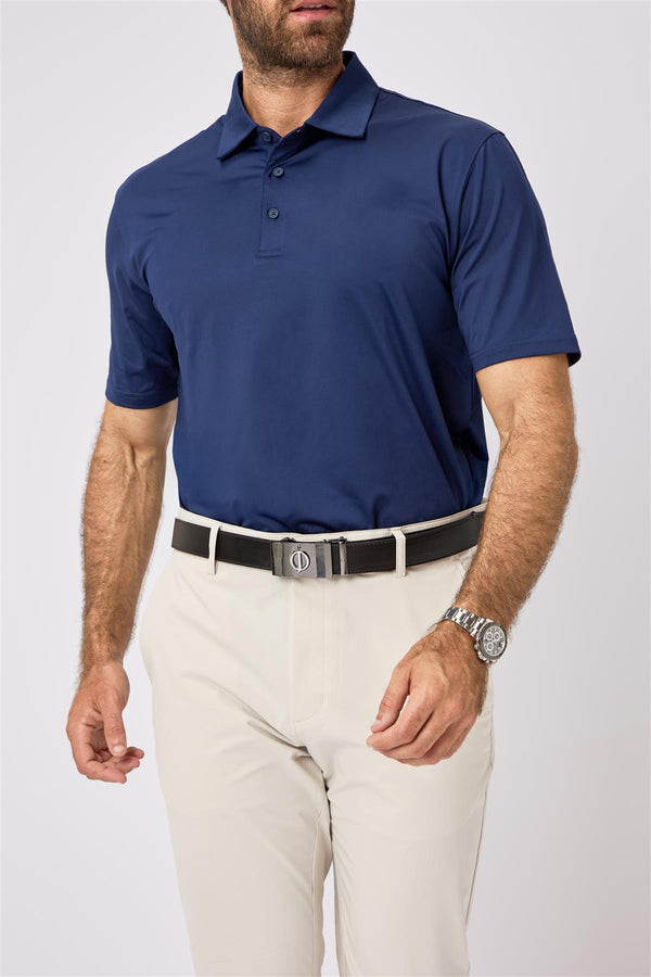 Bullock Polo Shirt- Navy / Small-Navy / Medium-Navy / Large-Navy / X-Large-Navy / XX-Large- Oscar Jacobson Golf
