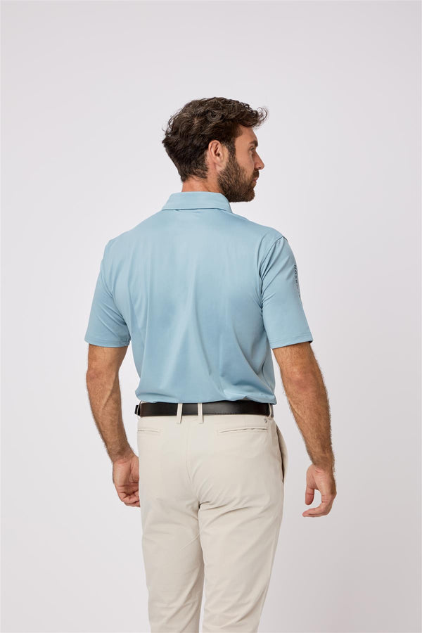 Bullock Polo Shirt- Navy / Small-Navy / Medium-Navy / Large-Navy / X-Large-Navy / XX-Large- Oscar Jacobson Golf