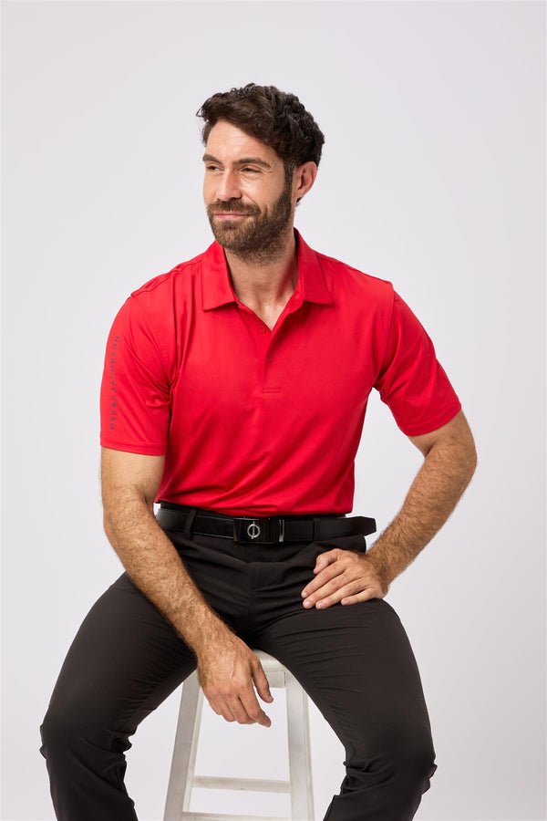 Bullock Polo Shirt- Navy / Small-Navy / Medium-Navy / Large-Navy / X-Large-Navy / XX-Large- Oscar Jacobson Golf
