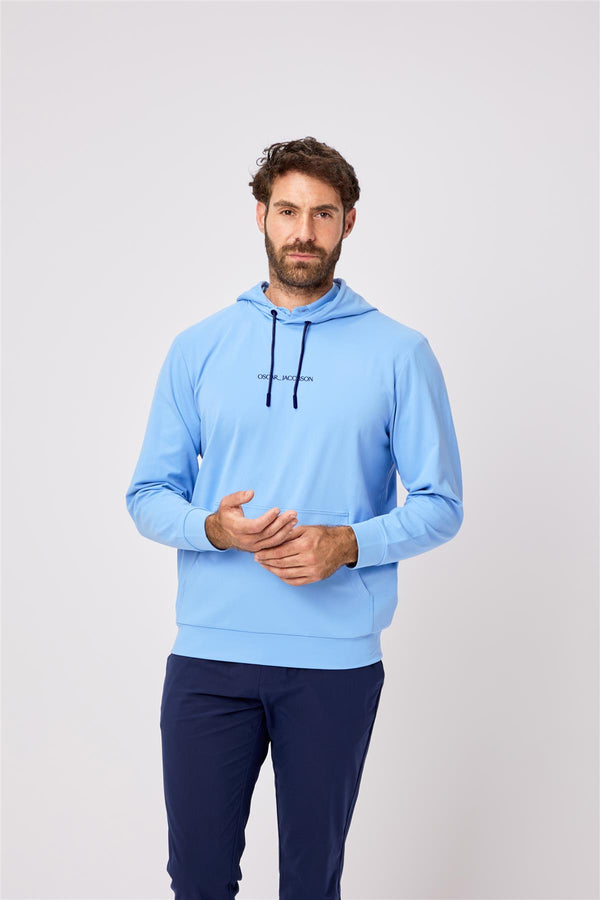 Denbigh Hoodie- Dodger Blue / Small-Dodger Blue / Medium-Dodger Blue / Large-Dodger Blue / X-Large-Dodger Blue / XX-Large- Oscar Jacobson Golf