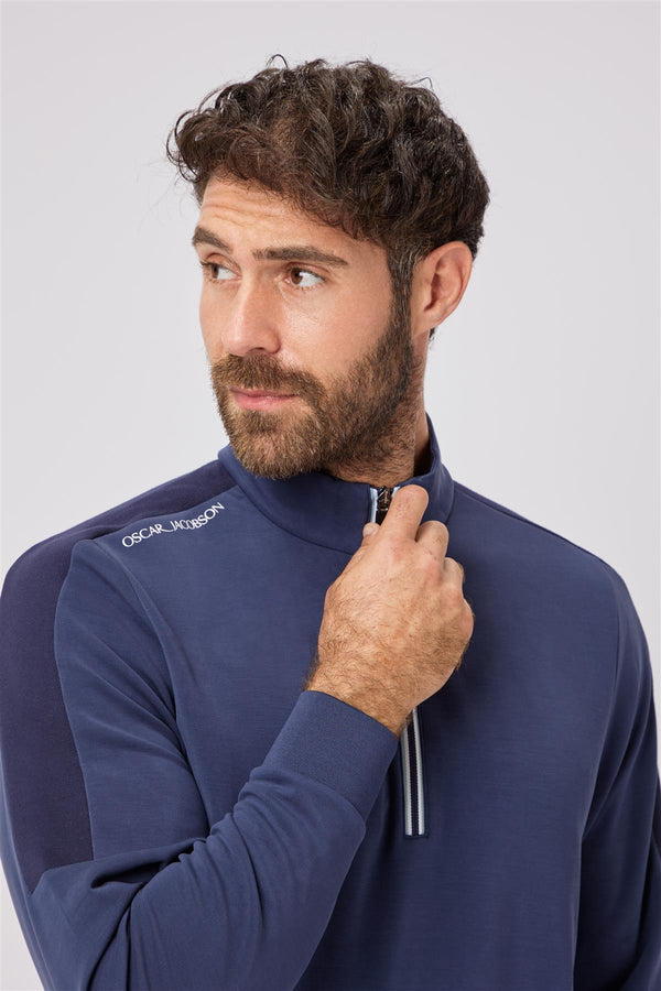 Drew Second Layer- Navy / Small-Navy / Medium-Navy / Large-Navy / X-Large-Navy / XX-Large- Oscar Jacobson Golf