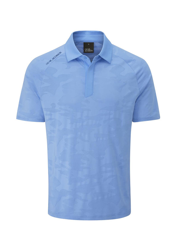 Herald Polo Shirt- Aluminium / Small-Aluminium / Medium-Aluminium / Large-Aluminium / X-Large-Aluminium / XX-Large- Oscar Jacobson Golf