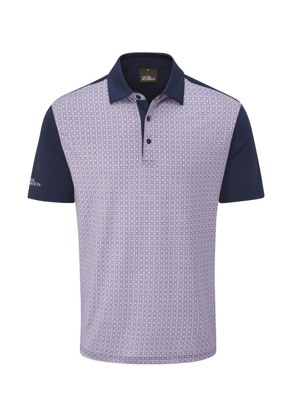 Kenson Polo Shirt- Navy / Small-Navy / Medium-Navy / Large-Navy / X-Large-Navy / XX-Large- Oscar Jacobson Golf