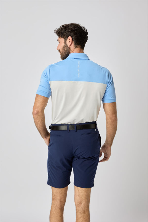 Matley II Polo Shirt- Aluminium / Small-Aluminium / Medium-Aluminium / Large-Aluminium / X-Large-Aluminium / XX-Large- Oscar Jacobson Golf