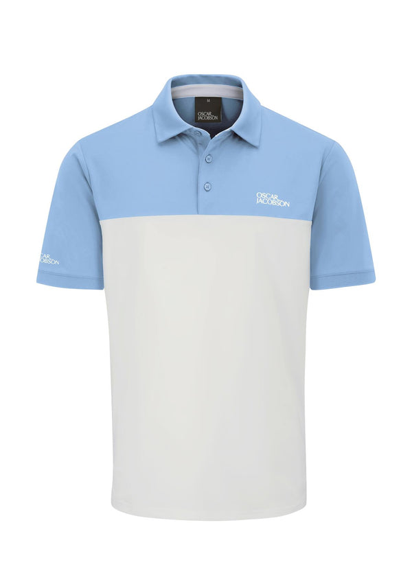 Matley II Polo Shirt- Aluminium / Small-Aluminium / Medium-Aluminium / Large-Aluminium / X-Large-Aluminium / XX-Large- Oscar Jacobson Golf