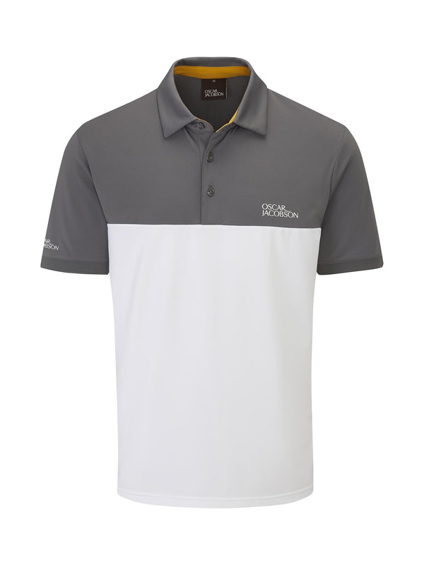 Matley Polo Shirt- Pewter / XX-Large- Oscar Jacobson Golf