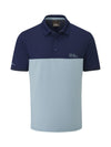 Matley Polo Shirt- Pewter / Small-Pewter / Medium-Pewter / Large-Pewter / X-Large-Pewter / XX-Large- Oscar Jacobson Golf