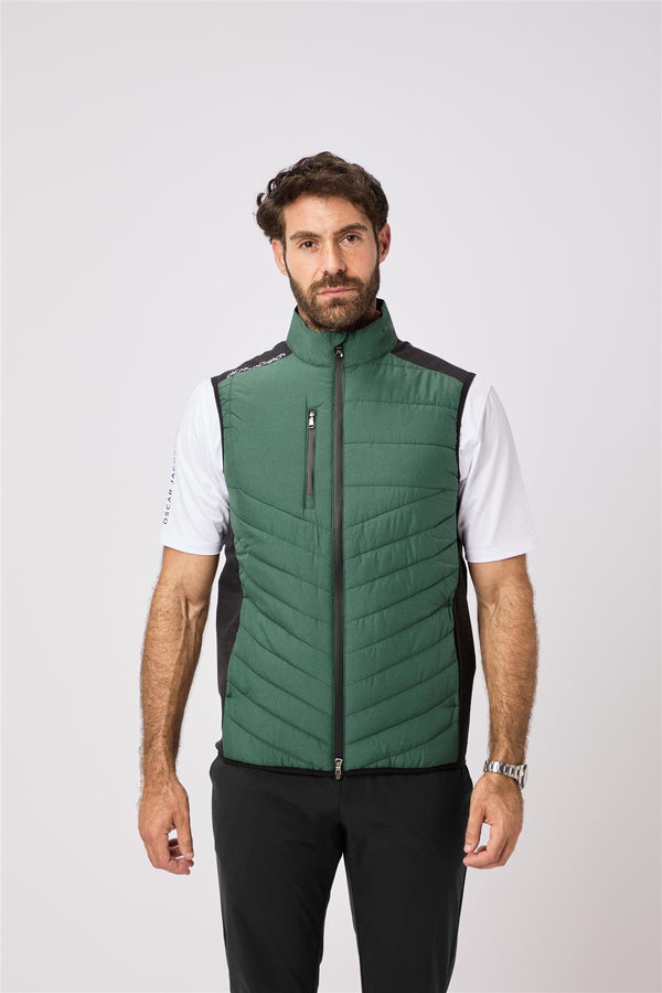 Oscar Jacobson Baynes Padded Gilet- Aluminium / Small-Aluminium / Medium-Aluminium / Large-Aluminium / X-Large-Aluminium / XX-Large- Oscar Jacobson Golf