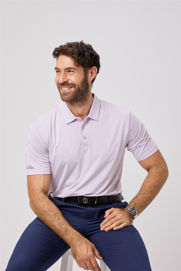 Stoneleigh Polo Shirt- Aluminium / Small-Aluminium / Medium-Aluminium / Large-Aluminium / X-Large-Aluminium / XX-Large- Oscar Jacobson Golf