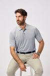 Stoneleigh Polo Shirt- Aluminium / Small-Aluminium / Medium-Aluminium / Large-Aluminium / X-Large-Aluminium / XX-Large- Oscar Jacobson Golf