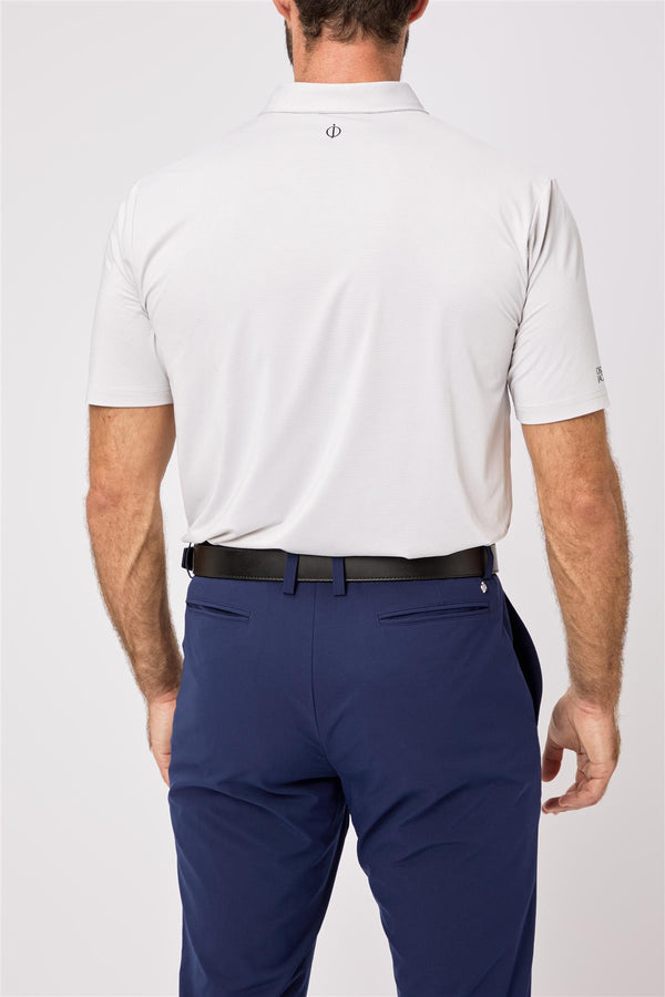 Stoneleigh Polo Shirt- Aluminium / Small-Aluminium / Medium-Aluminium / Large-Aluminium / X-Large-Aluminium / XX-Large- Oscar Jacobson Golf