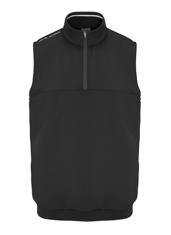 Westland Sleeveless Quarter Zip Pullover- Pineneedle / Small- Oscar Jacobson Golf