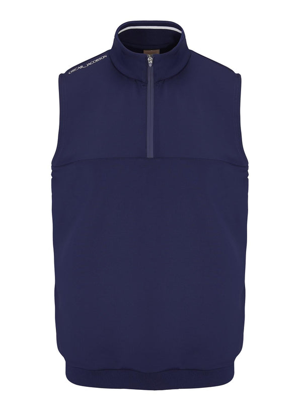 Westland Sleeveless Quarter Zip Pullover- Pineneedle / Small- Oscar Jacobson Golf