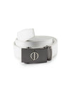Leather Belt- White- Oscar Jacobson Golf