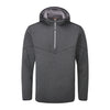 Dayne Quarter Zip Hooded Pullover- Black Marl / XX-Large- Oscar Jacobson Golf