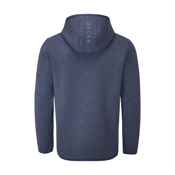 Dayne Quarter Zip Hooded Pullover- Black Marl / Small- Oscar Jacobson Golf