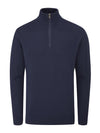 Winwood Half Zip Sweater- Navy / Medium- Oscar Jacobson Golf