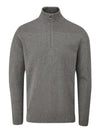 Winwood Half Zip Sweater- Pewter Marl / Large- Oscar Jacobson Golf