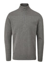 Winwood Half Zip Sweater- Pewter Marl / Large- Oscar Jacobson Golf