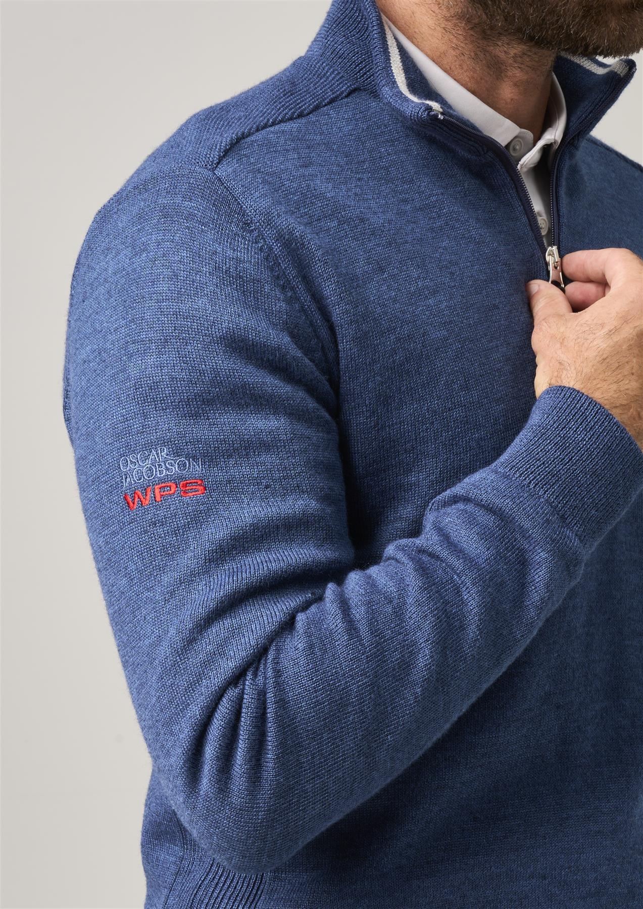 Oscar Jacobson Rumsey Sweater – Savoy Blue