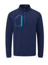 Hastings Quarter Zip Top- Black / Pewter / Small-Black / Pewter / Medium-Black / Pewter / Large-Black / Pewter / X-Large-Black / Pewter / XX-Large-Black / Pewter / XXX-Large-Cobalt / Black / Small-Cobalt / Black / Medium-Cobalt / Black / Large-Cobalt / Black / X-Large- Oscar Jacobson Golf