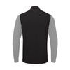 Waldorf Pin Cotton Zip Neck Sweater- Light Grey / Small-Light Grey / X-Large-Light Grey / XX-Large-Royal Blue / Small-Royal Blue / XX-Large-Cool Blue / XX-Large-Carbon Black/Light Grey / XX-Large- Oscar Jacobson Golf