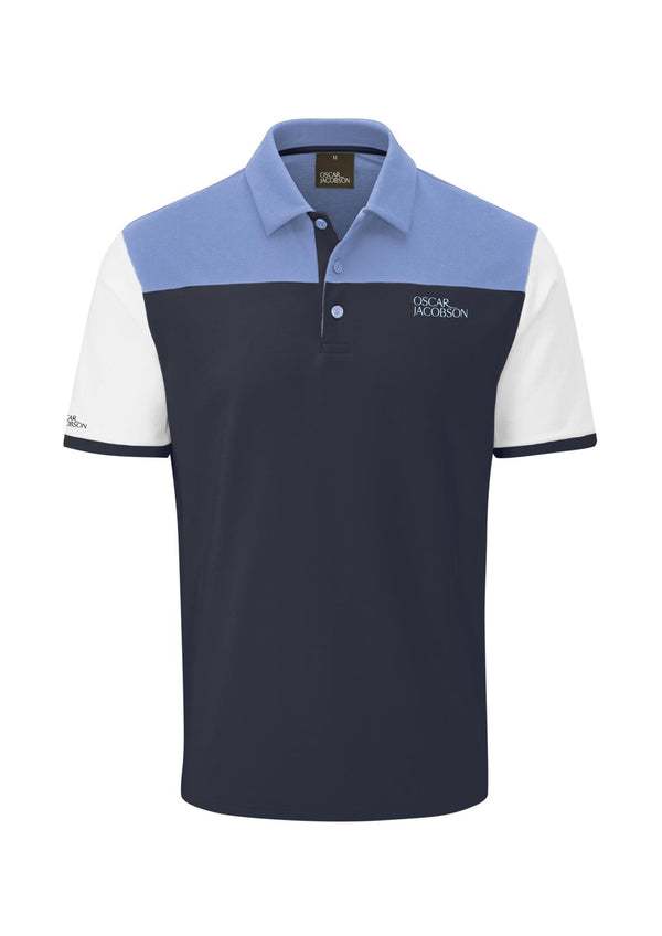 Adelaide Polo Shirt- Lavender-Navy / Small-Lavender-Navy / Medium-Lavender-Navy / Large-Lavender-Navy / X-Large-Lavender-Navy / XX-Large- Oscar Jacobson Golf