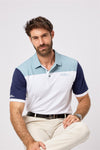 Adelaide Polo Shirt- Lavender-Navy / Small-Lavender-Navy / Medium-Lavender-Navy / Large-Lavender-Navy / X-Large-Lavender-Navy / XX-Large- Oscar Jacobson Golf