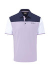 Adelaide Polo Shirt- Lavender-Navy / Small-Lavender-Navy / Medium-Lavender-Navy / Large-Lavender-Navy / X-Large-Lavender-Navy / XX-Large- Oscar Jacobson Golf