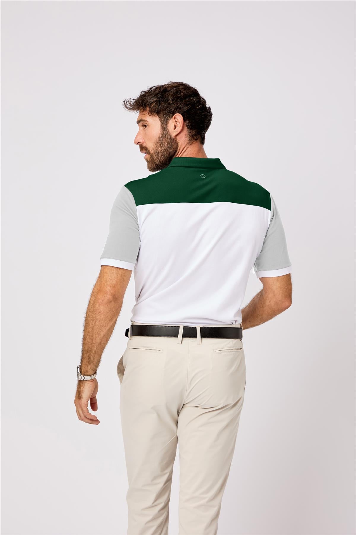 Adelaide Polo Shirt  - Lavender-Navy / Small  - Oscar Jacobson Golf