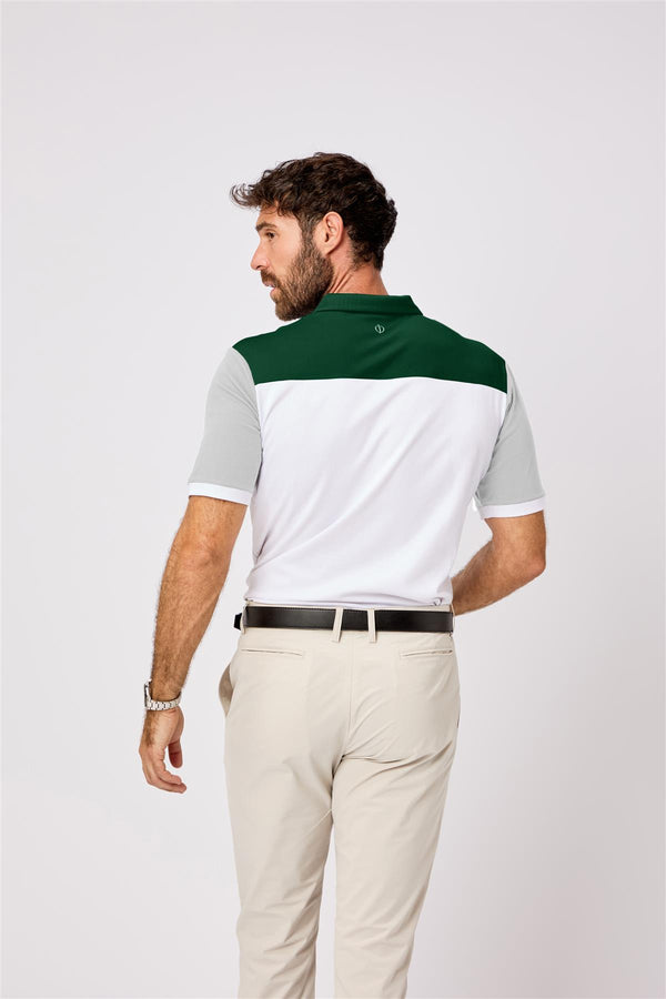Adelaide Polo Shirt- Lavender-Navy / Small-Lavender-Navy / Medium-Lavender-Navy / Large-Lavender-Navy / X-Large-Lavender-Navy / XX-Large- Oscar Jacobson Golf