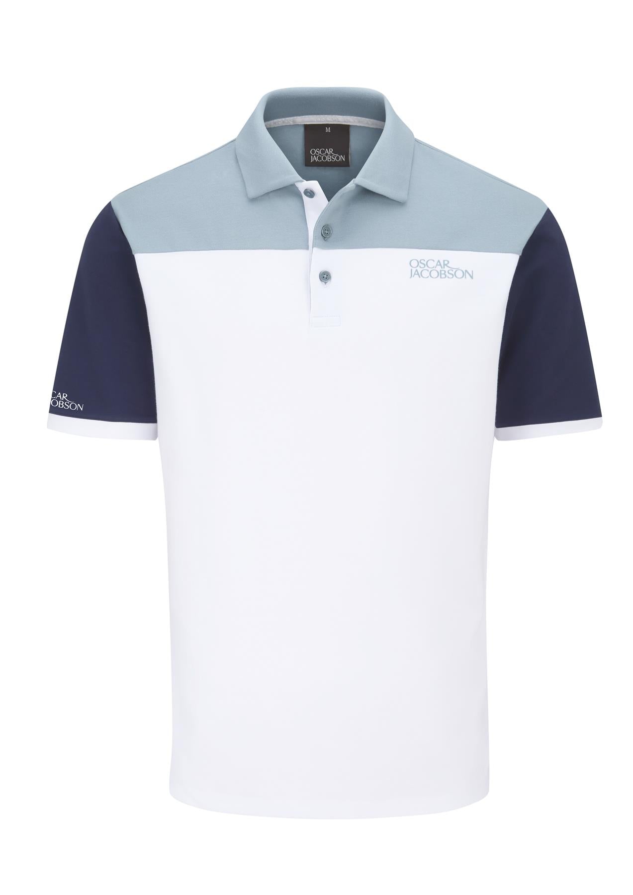 Adelaide Polo Shirt  - Lavender-Navy / Small  - Oscar Jacobson Golf