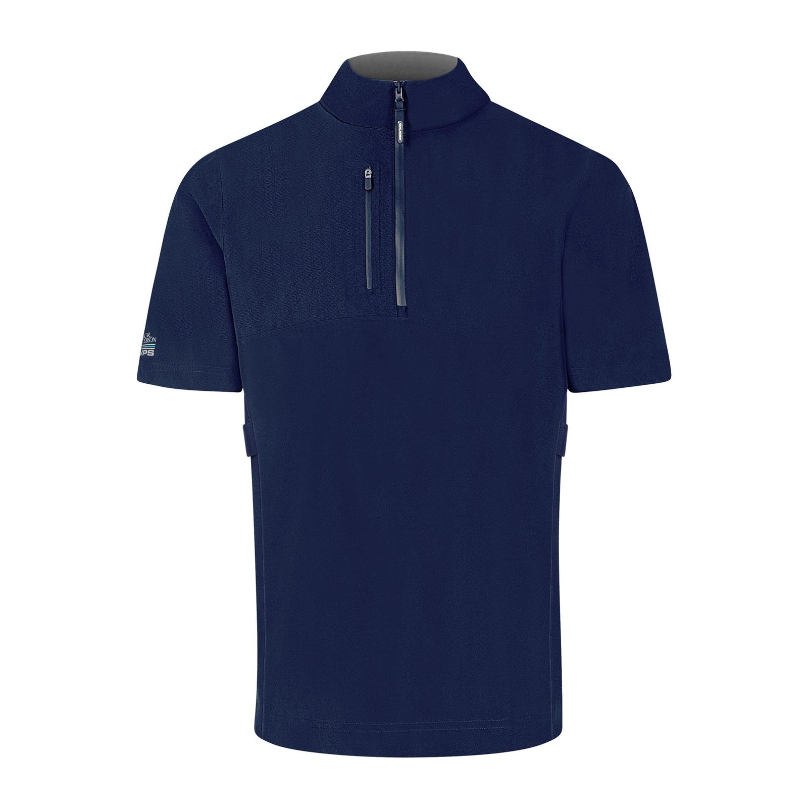 Arlington Short Sleeved Waterproof  - Navy/Pewter / Small  - Oscar Jacobson Golf