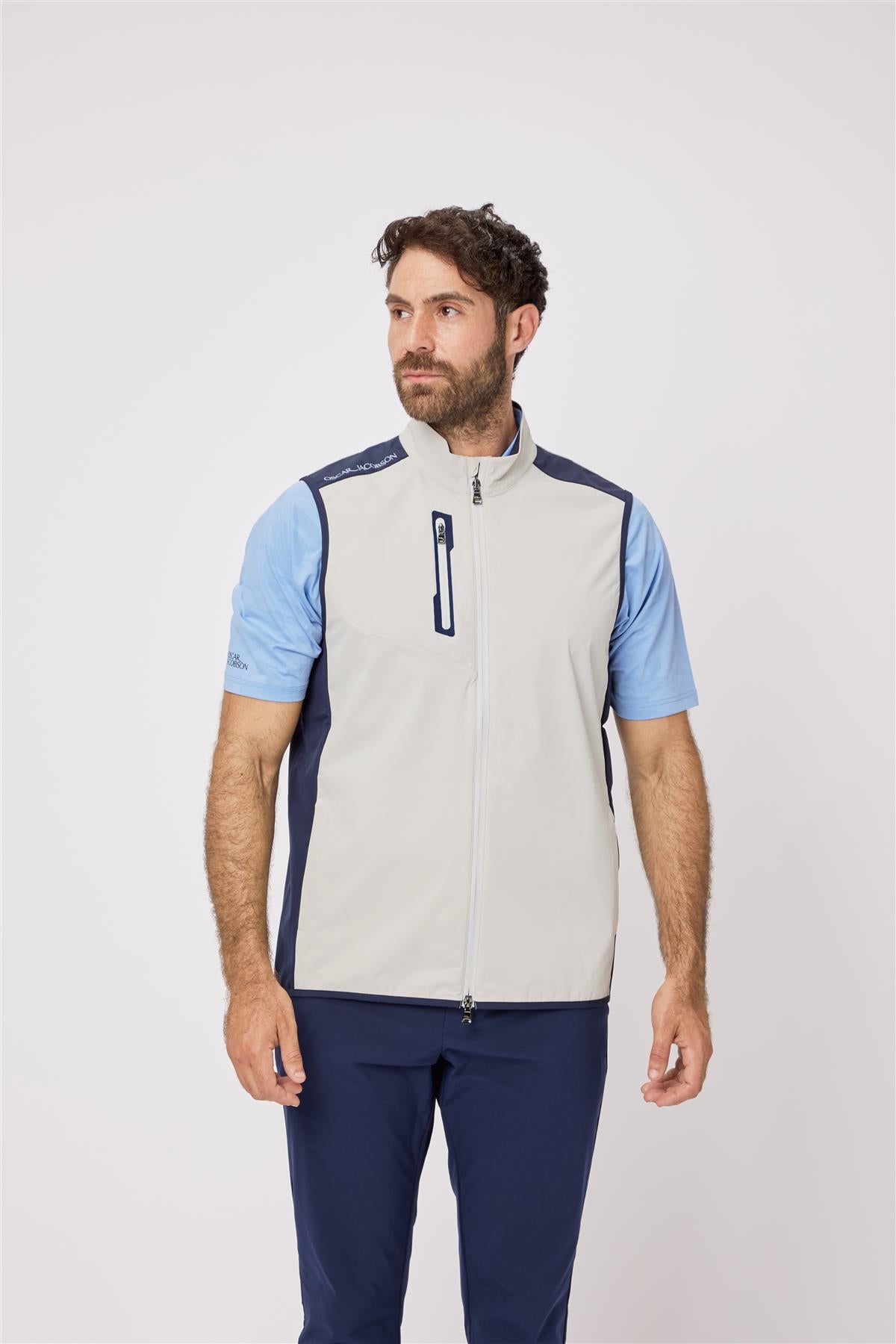 Beatty Gilet  - Aluminium / Small  - Oscar Jacobson Golf