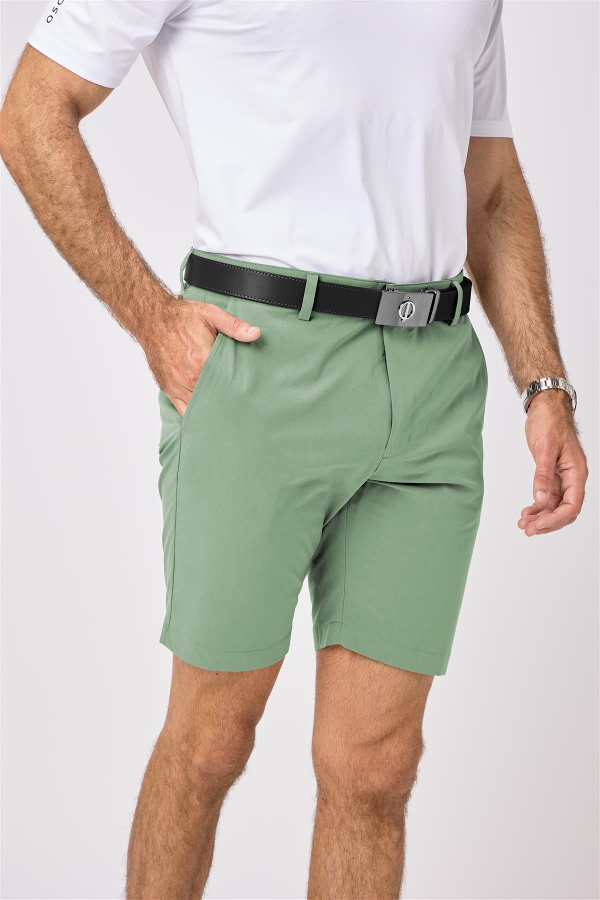 Bedford Tapered Shorts  - Watercress / W30  - Oscar Jacobson Golf